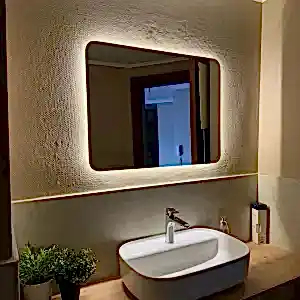 Oval Kenarlı LED Banyo Aynası