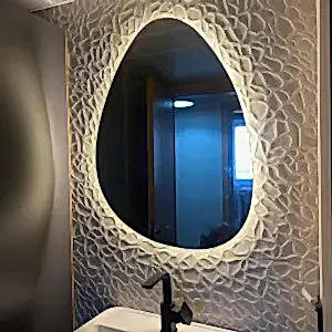 Oval Form LED Ayna