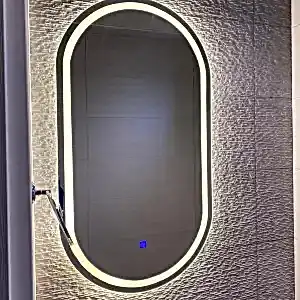 Oval Dokunmatik LED Ayna