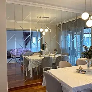 Gümüş Örgü Model Kaplama Ayna